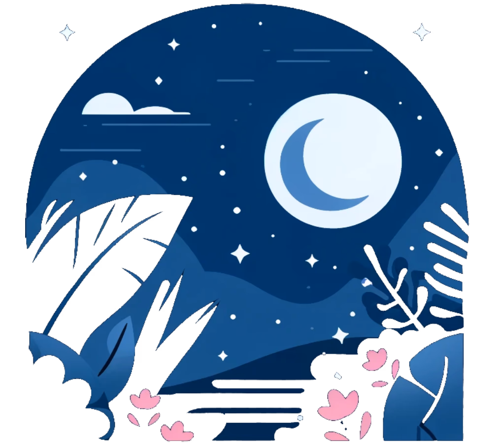 Night Theme Backdrop